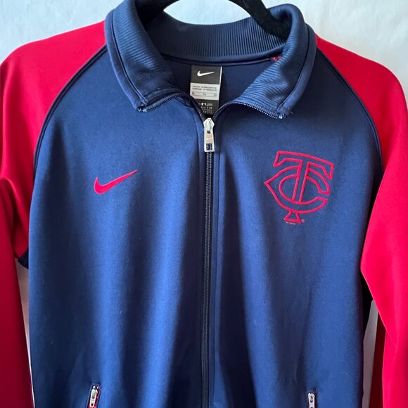 Minnesota Twins Zip Up Jacket by Nike, Navy and Red, Size XL, EUC! - Picture 2 of 13